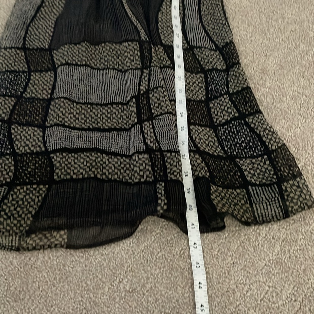 Burberry Black And Gray Patterned Sleeveless Dress - image 8